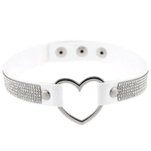 Load image into Gallery viewer, Heart Crystal Choker Necklace