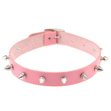 Load image into Gallery viewer, Gothic Leather Choker Necklace