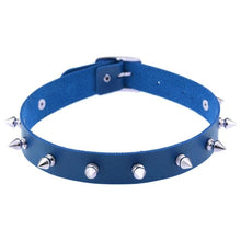 Load image into Gallery viewer, Gothic Leather Choker Necklace