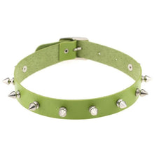 Load image into Gallery viewer, Gothic Leather Choker Necklace