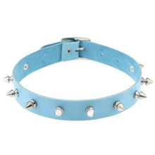 Load image into Gallery viewer, Gothic Leather Choker Necklace
