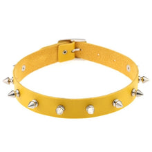 Load image into Gallery viewer, Gothic Leather Choker Necklace