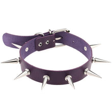 Load image into Gallery viewer, Leather Choker Necklace