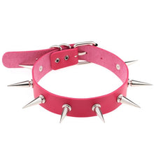 Load image into Gallery viewer, Leather Choker Necklace