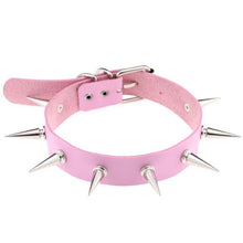 Load image into Gallery viewer, Leather Choker Necklace