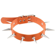 Load image into Gallery viewer, Leather Choker Necklace