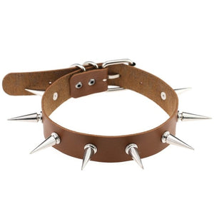Leather Choker Necklace